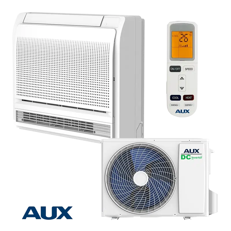 invertoren-klimatik-aux-auco-h12-4-r3-b-al-h12-ndr3-hb2-u-podovo-tjalo Инверторен климатик AUX AUCO-H12/4R3B + AL-H12/NDR3HB2(U) - подово тяло Цена без включен монтаж - Image 1